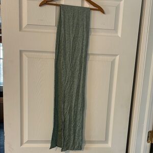 Green Heather Narrow Scarf Head Wrap